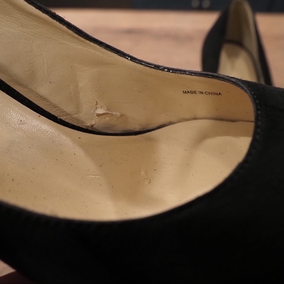 Pelle Moda 7.5 black suede glitter platform heels - Picture 6 of 16